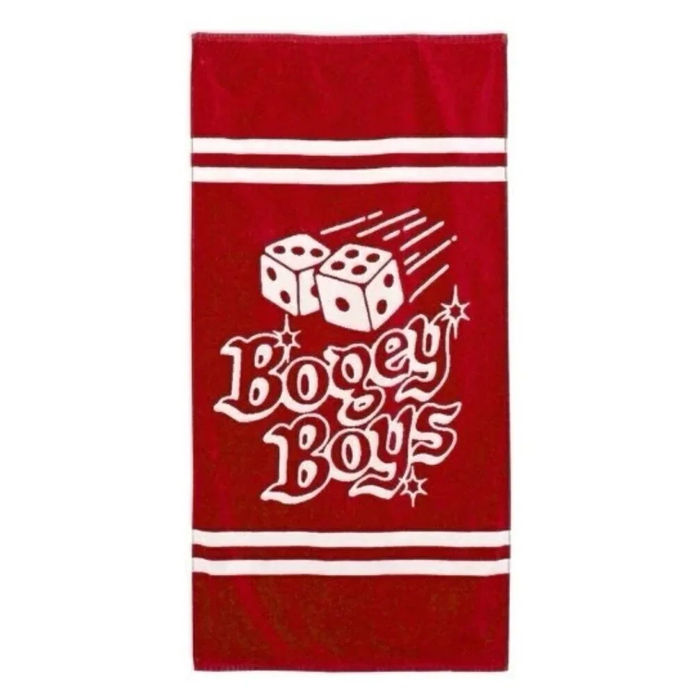 Bogey Boys Macklemore Vegas Pool Towel Red Dice Print Beach Golf Hypebeast 58x30